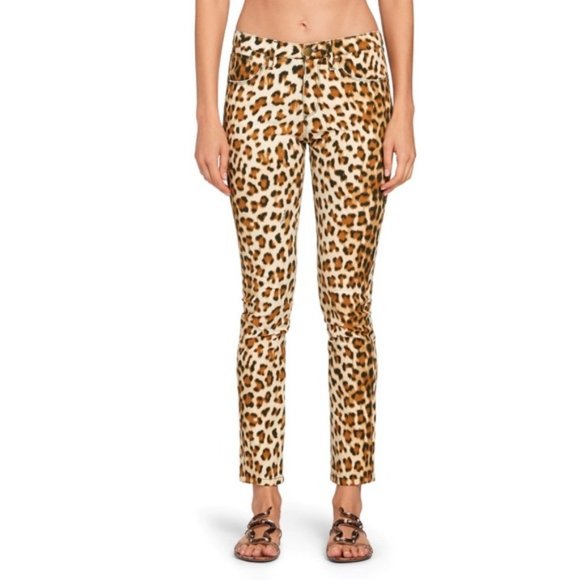 Roberto Cavalli Denim - ROBERTO CAVALLI Stretch Leopard Skinny Jeans 44 M